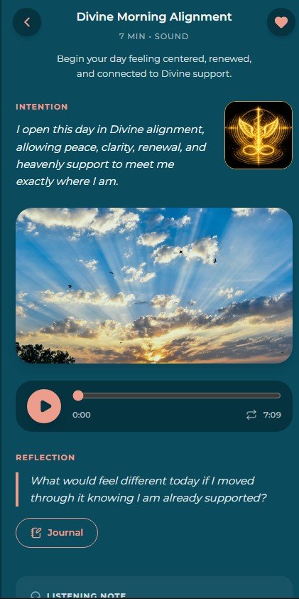 Divine Morning Alignment App Screenshot
